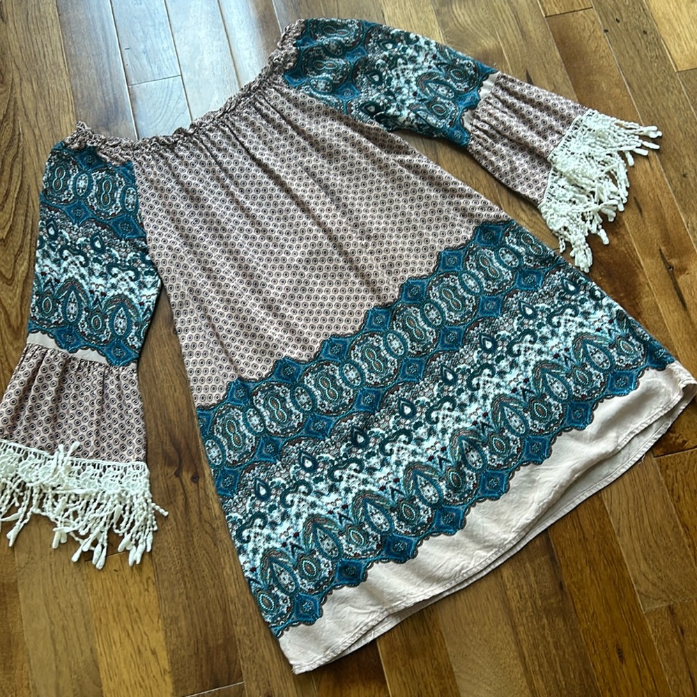 Paisley Print Dress